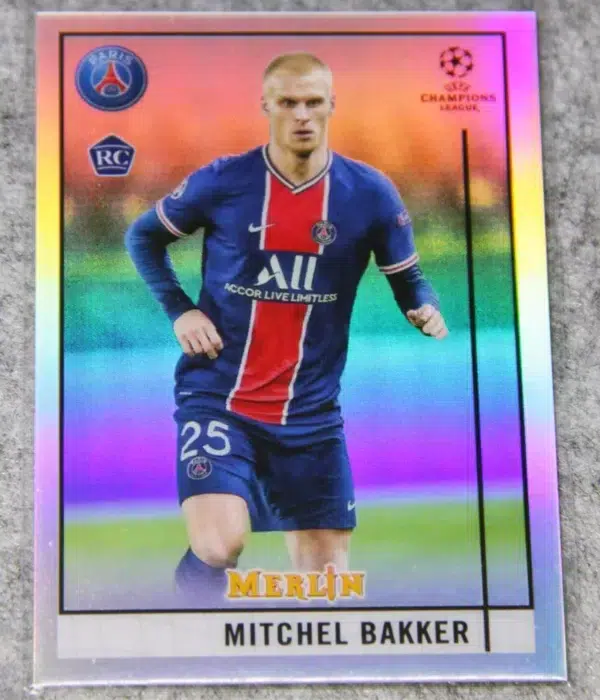 2020-21 Mitchel Bakker #29 Topps Merlin Chrome UEFA Champions League - front