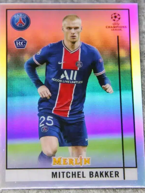 2020-21 Mitchel Bakker #29 Topps Merlin Chrome UEFA Champions League - front