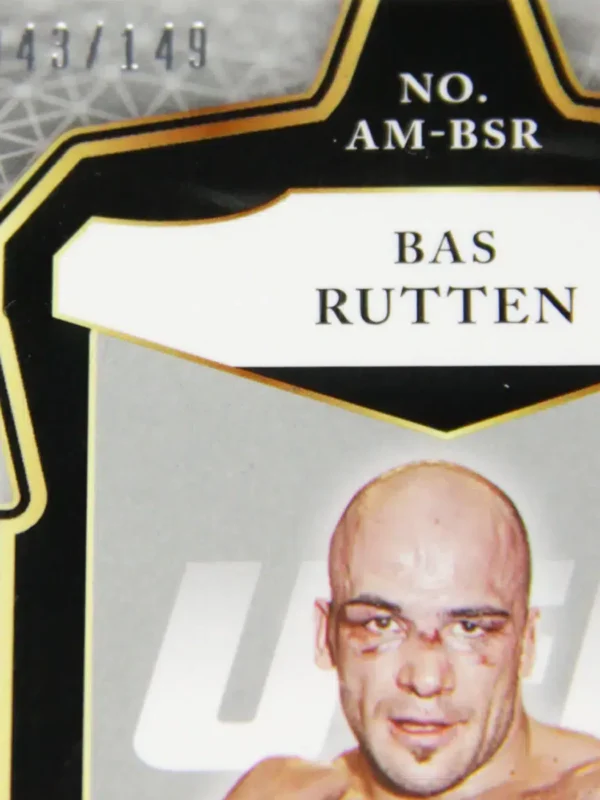 2021 Bas Rutten #AM-BSR Panini Select UFC Autographed Memorabilia SN#43 - detail