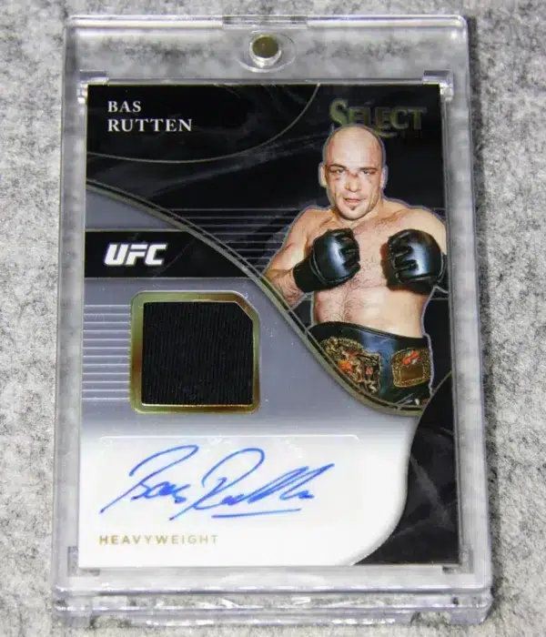 2021 Bas Rutten #AM-BSR Panini Select UFC Autographed Memorabilia SN#43 - front