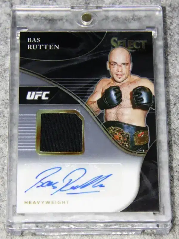 2021 Bas Rutten #AM-BSR Panini Select UFC Autographed Memorabilia SN#43 - front