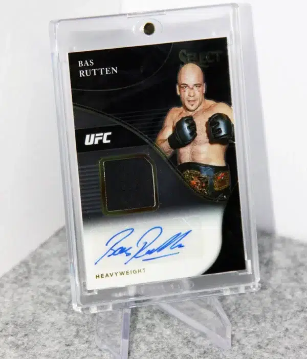 2021 Bas Rutten #AM-BSR Panini Select UFC Autographed Memorabilia SN#43 - stand