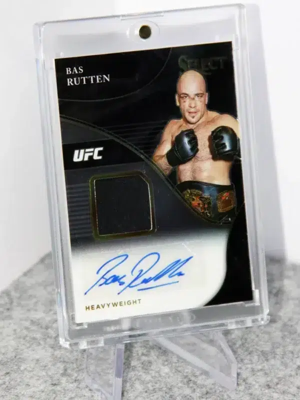 2021 Bas Rutten #AM-BSR Panini Select UFC Autographed Memorabilia SN#43 - stand
