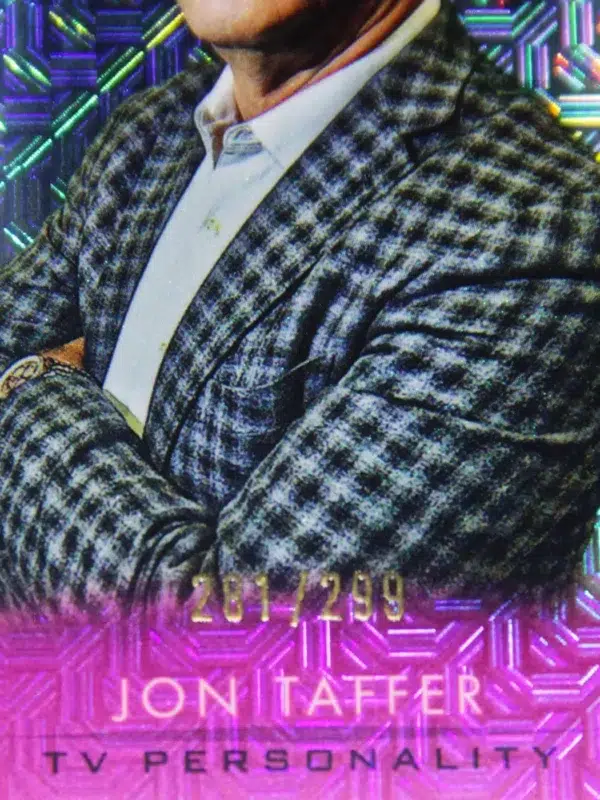2021 Jon Taffer #6 Goodwin Champions TV Personality Pink Traxx SN#281 - detail
