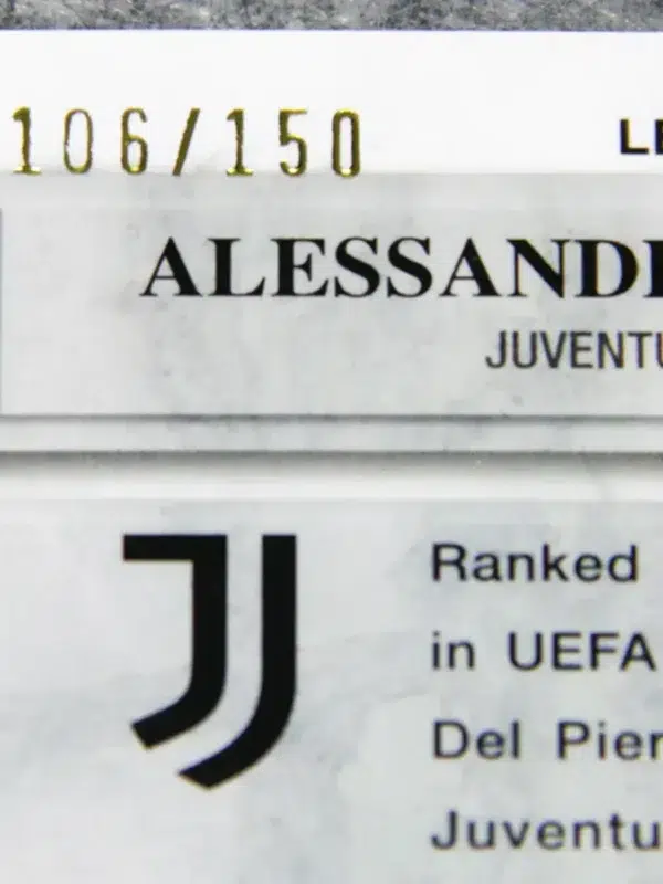 2022-23 Alessanro Del Piero #LE-ADP Topps Stadium Club Chrome UEFA Champions League Pink Wave SN#106 - detail