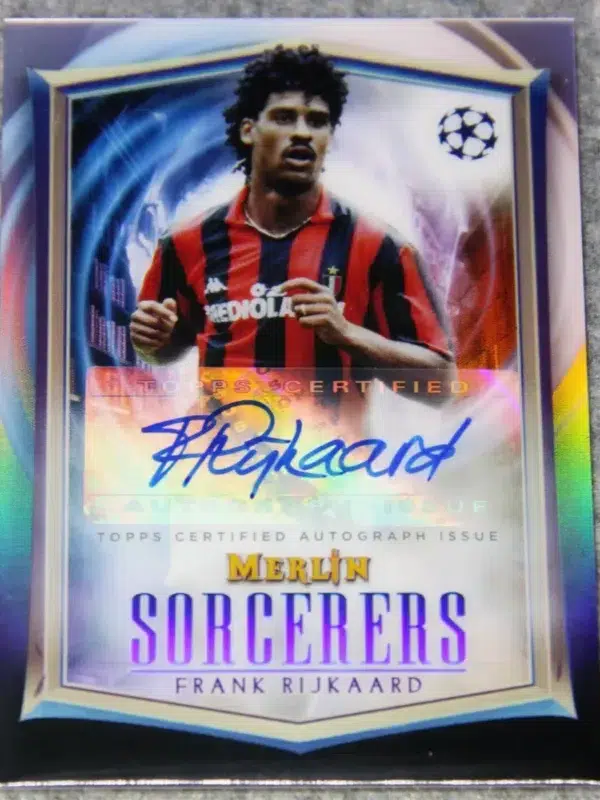 2022-23 Frank Rijkaard #SA-FR Topps Merlin UEFA Champions League Sorcerers Autographs - front