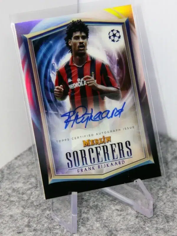 2022-23 Frank Rijkaard #SA-FR Topps Merlin UEFA Champions League Sorcerers Autographs - stand