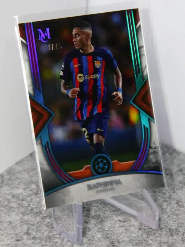 2022-23 Raphinha #26 Topps Museum Collection UEFA Champions League Copper Refractor SN#37 - stand