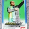 2022 Lewis Hamilton #169 Topps F1 GP Winner Brazil Blue Refractor SN#8 - front