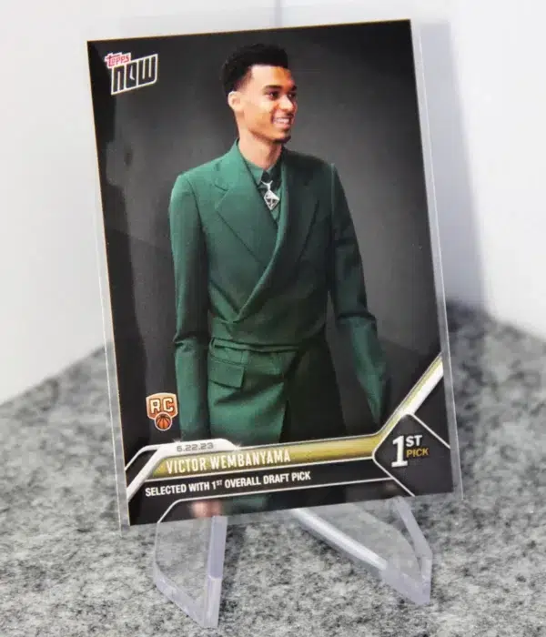 2023 Victor Wembanyama #D1 Topps Now NBA Draft 1st Pick San Antonio Spurs RC - stand