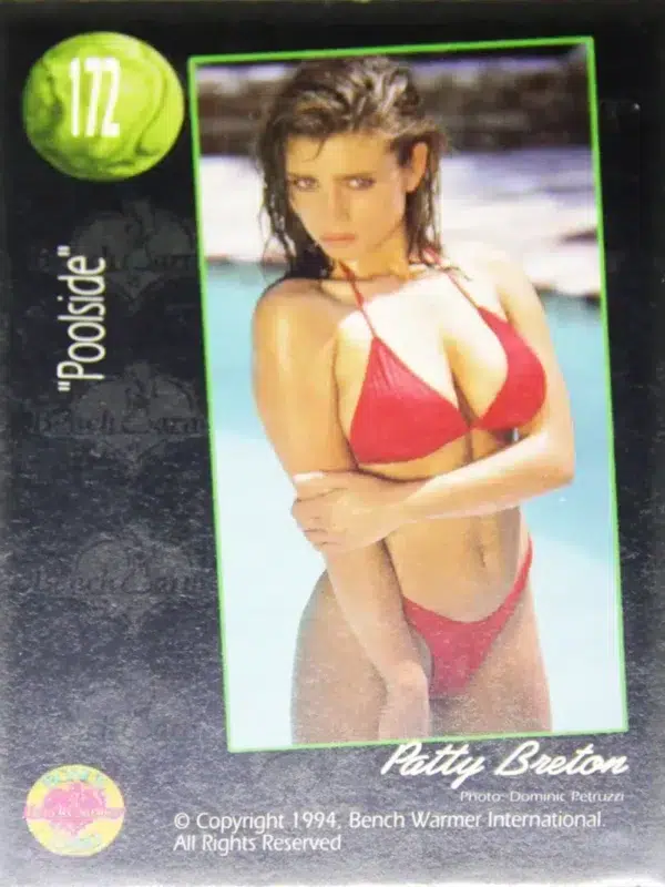 1994 Patty Breton #172 Bench Warmer Bonus Card - back