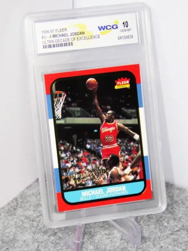 1996 Michael Jordan #U-4 Fleer Ultra Decade of Excellence WCG 10 GEM MT - stand