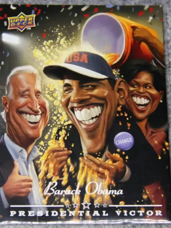 2008 Barack Obama #PV-1 Upper Deck Presidential Victor - front