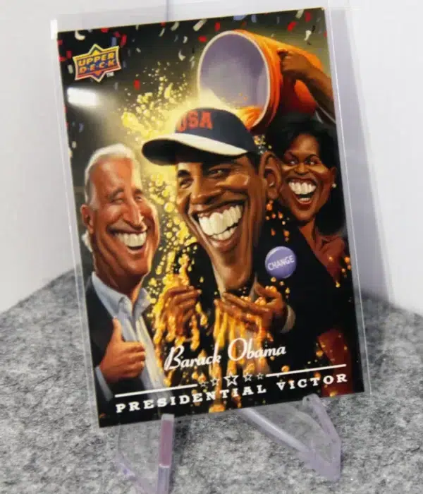 2008 Barack Obama #PV-1 Upper Deck Presidential Victor - stand