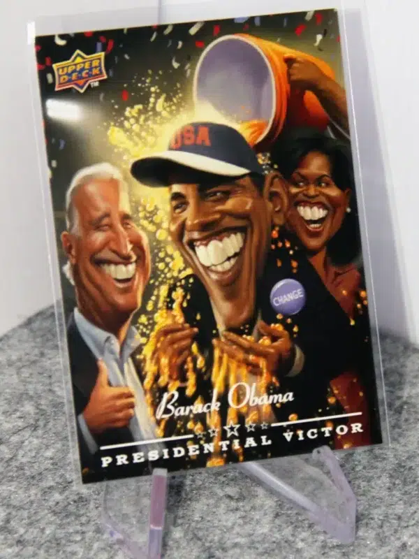 2008 Barack Obama #PV-1 Upper Deck Presidential Victor - stand