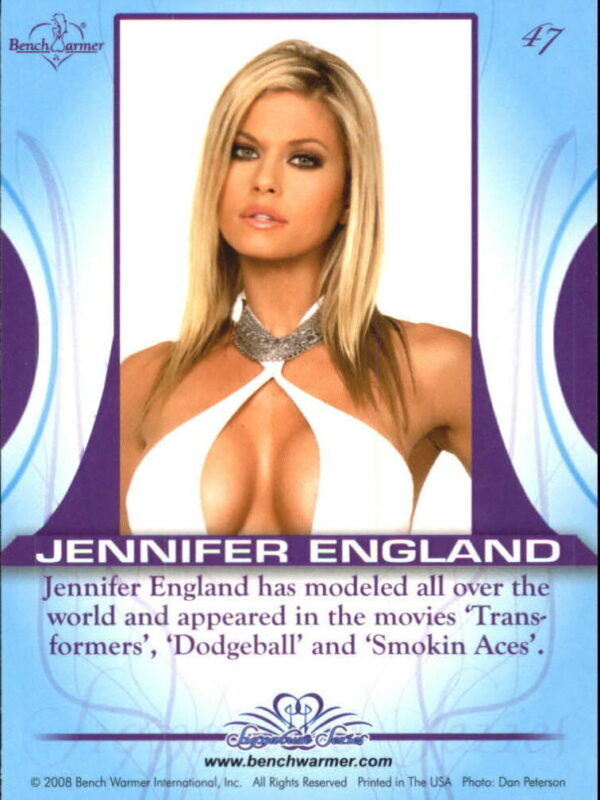 2008 Jennifer England #47 Bench Warmer Signature Series - back