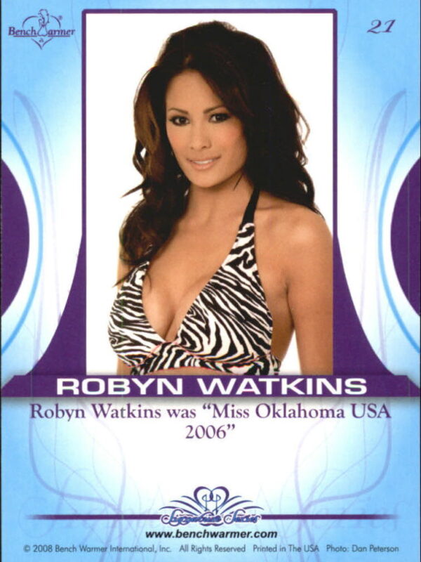 2008 Robyn Watkins #21 Bench Warmer Signature Series - back