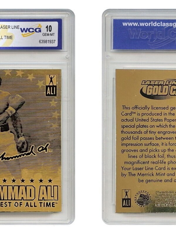 2009 Muhammad Ali #MA-09 Merrick Mint Laser Line Gold Card The Greatest of All Time WCG 10 GEM-MT - supplier