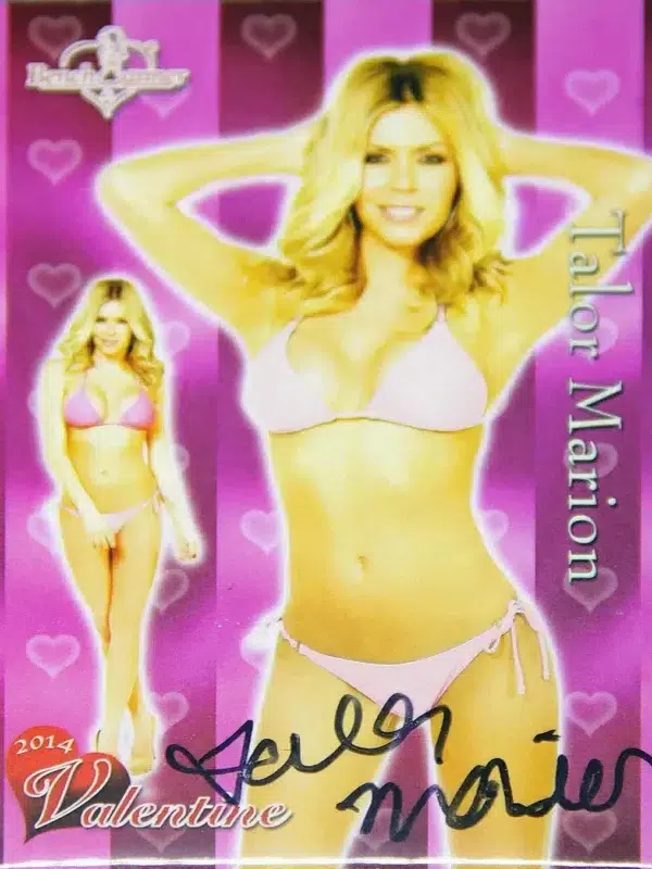2014 Talor Marion #TM-V Bench Warmer Valentine Authentic Autograph - front