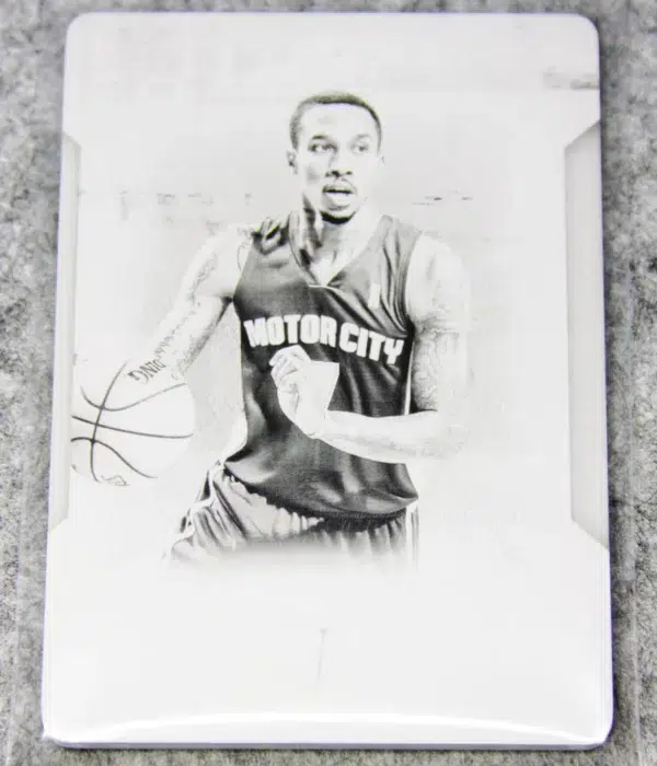2016 Brandon Jennings #100 Panini National Treasures Printing Black Plate SN#1 - front