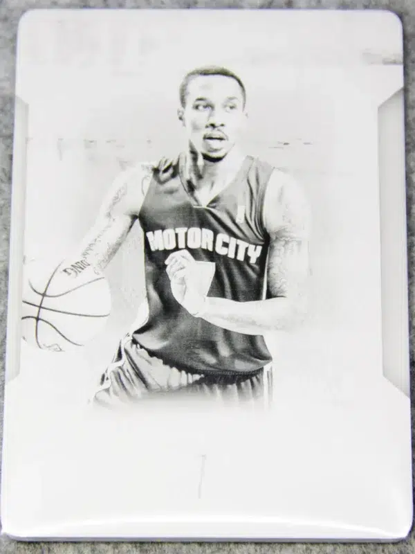 2016 Brandon Jennings #100 Panini National Treasures Printing Black Plate SN#1 - front