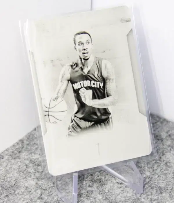 2016 Brandon Jennings #100 Panini National Treasures Printing Black Plate SN#1 - stand
