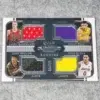 2017-18 Lauri Markkanen, Lonzo Ball, John Collins & Kyle Kuzma #37 Panini Dominion Quad Relic Rookies SN#55 - front