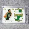 2020-21 Aaron Nesmith #DP-ANS Panini Flawless Dual Patch Gold SN#1 - front
