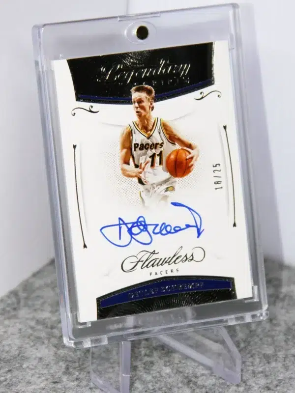 2020-21 Detlef Schrempf #LEG-SCH Panini Flawless Legendary Scripts Autograph Silver SN#18 - stand