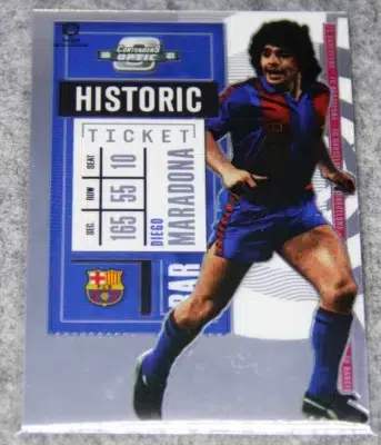 2020-21 Diego Maradona #5 Panini Chronicles Contenders Optic Historic Ticket - front