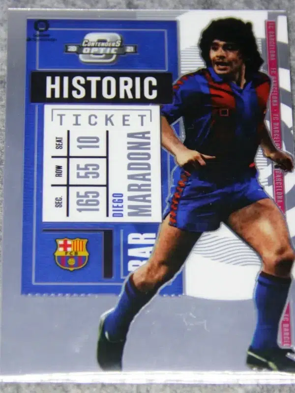 2020-21 Diego Maradona #5 Panini Chronicles Contenders Optic Historic Ticket - front
