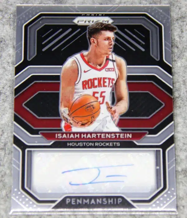 2020-21 Isaiah Hartenstein #PE-ISA Panini Prizm Penmanship Autograph - front