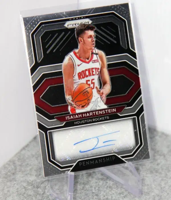 2020-21 Isaiah Hartenstein #PE-ISA Panini Prizm Penmanship Autograph - stand