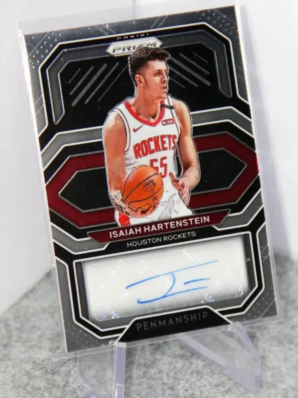 2020-21 Isaiah Hartenstein #PE-ISA Panini Prizm Penmanship Autograph - stand