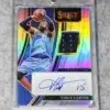 2021-22 Vince Carter #AM-VCT Panini Select Autographed Memorabilia Silver SN#32 - front