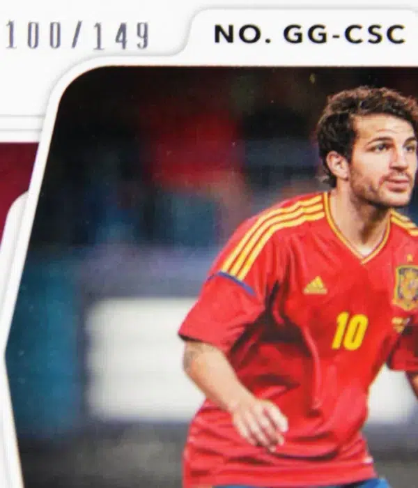 2022-23 Cesc Fabregas #GG-CSC Panini Obsidian Galaxy Gear Relic SN#100 - detail
