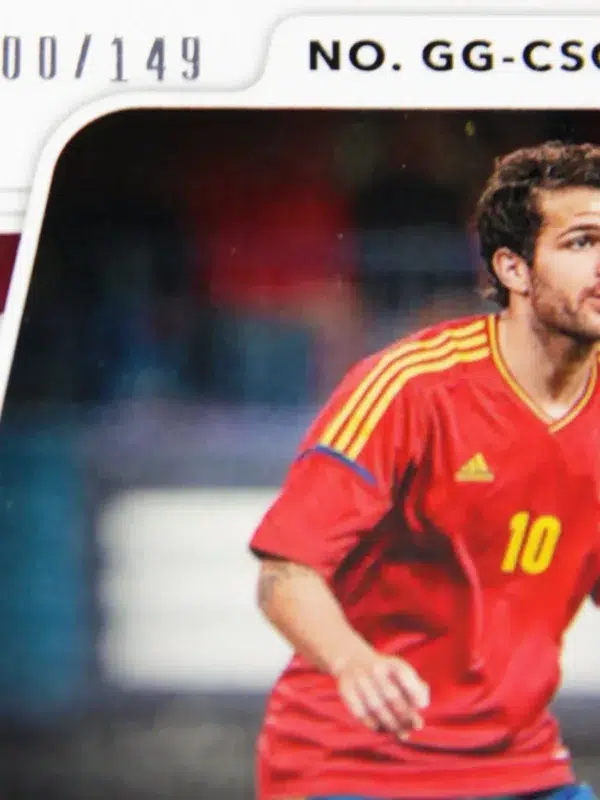 2022-23 Cesc Fabregas #GG-CSC Panini Obsidian Galaxy Gear Relic SN#100 - detail