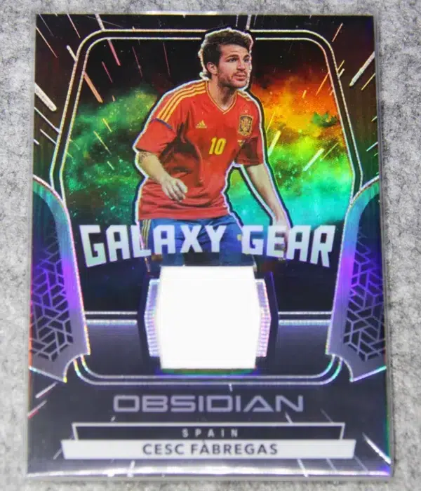 2022-23 Cesc Fabregas #GG-CSC Panini Obsidian Galaxy Gear Relic SN#100 - front
