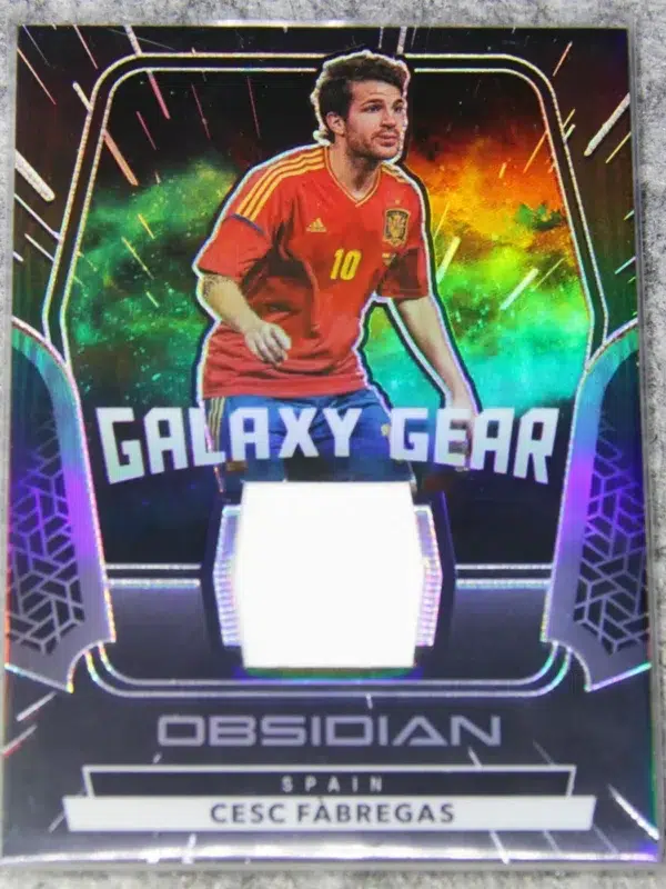 2022-23 Cesc Fabregas #GG-CSC Panini Obsidian Galaxy Gear Relic SN#100 - front