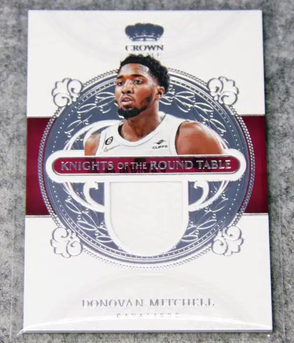 2022-23 Donovan Mitchell #KRT-DVM Panini Crown Royale Knights of The Round Table - front