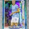 2022-23 Erling Haaland #92 Topps Merlin UEFA Champions League Aqua Refractor - front