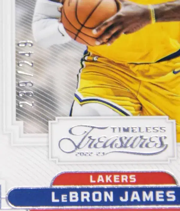 2022-23 LeBron James #367 Panini Chronicles Timeless Treasures SN#239 - detail