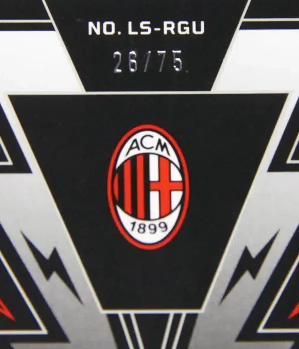 2022-23 Ruud Gullit #LS-RGU Panini Obsidian Lightning Strike Electric Etch Orange Autograph SN#26 - detail