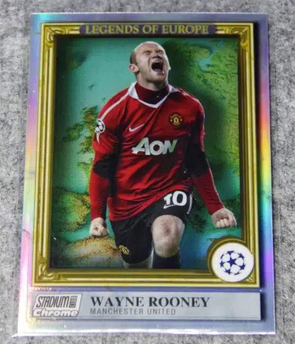 2022-23 Wayne Rooney #LE-WR Topps Stadium Club Chrome UEFA Europa League Legends Of Europe - front