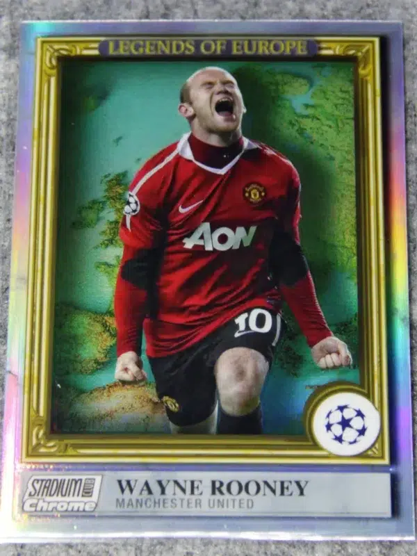 2022-23 Wayne Rooney #LE-WR Topps Stadium Club Chrome UEFA Europa League Legends Of Europe - front