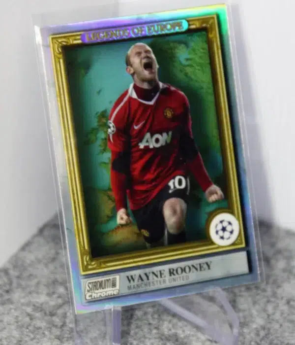 2022-23 Wayne Rooney #LE-WR Topps Stadium Club Chrome UEFA Europa League Legends Of Europe - stand