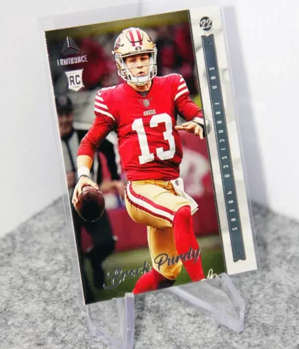 2022 Brock Purdy #213 Panini Chronicles Luminance RC - stand