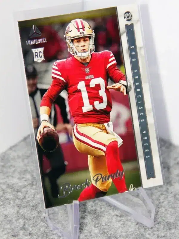 2022 Brock Purdy #213 Panini Chronicles Luminance RC - stand