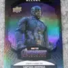 2022 Chris Evans as Captain America #92 Upper Deck Marvel Allure Avengers Endgame Black Rainbow - front