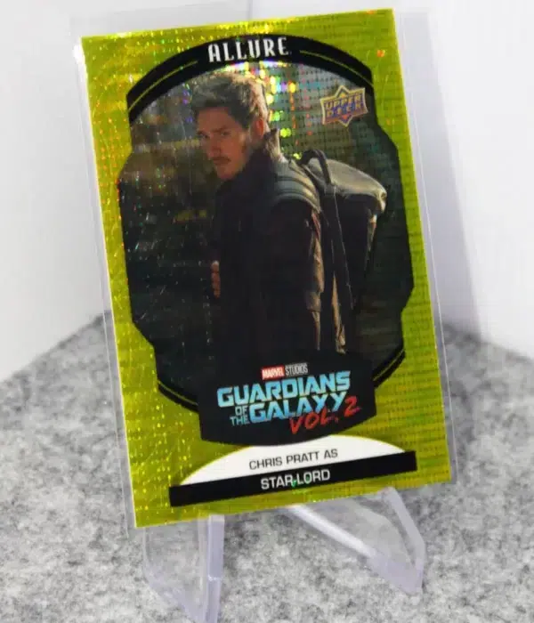 2022 Chris Pratt as Star-Lord #59 Upper Deck Marvel Allure GotG Vol 2 Yellow Taxi - stand